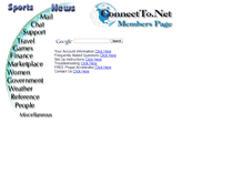 Tablet Screenshot of members.connectto.net